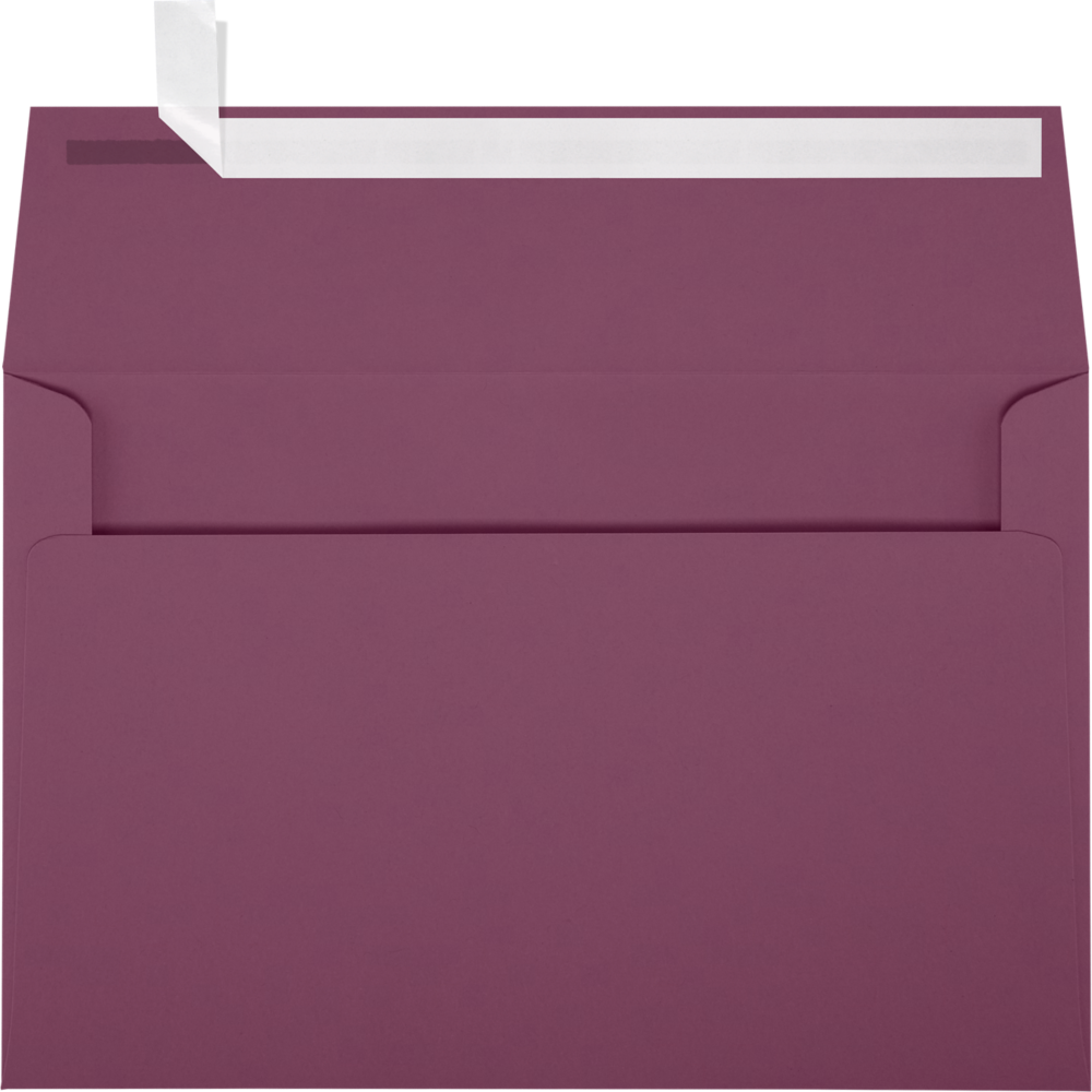 Vintage Plum Purple 32lb A9 Invitation Envelopes (5 3/4 x 8 3/4) with Peel & Seal
