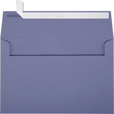 Wisteria Purple 32lb A9 Invitation Envelopes (5 3/4 x 8 3/4) with Peel & Seal
