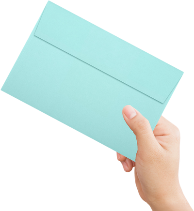 Seafoam Aqua Blue 32lb A9 Invitation Envelopes (5 3/4 x 8 3/4) with Peel & Seal