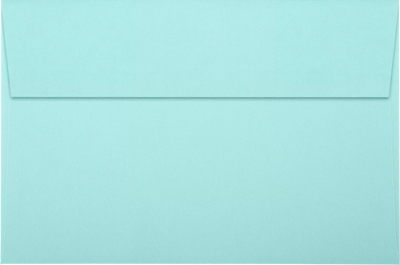 Seafoam Aqua Blue 32lb A9 Invitation Envelopes (5 3/4 x 8 3/4) with Peel & Seal