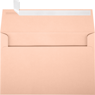 Blush Pink 32lb A9 Invitation Envelopes (5 3/4 x 8 3/4) with Peel & Seal