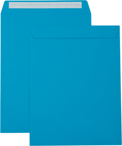 Pool Blue 32lb 10 x 13 Open End Envelopes with Peel & Seal