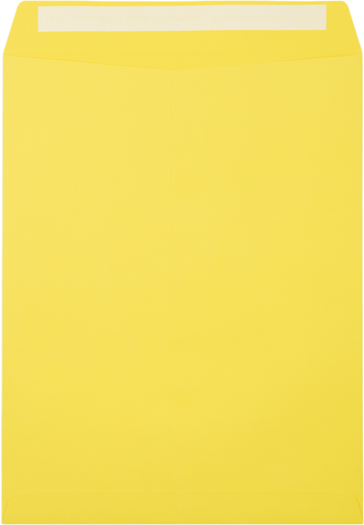 Citrus Yellow 32lb 10 x 13 Open End Envelopes with Peel & Seal