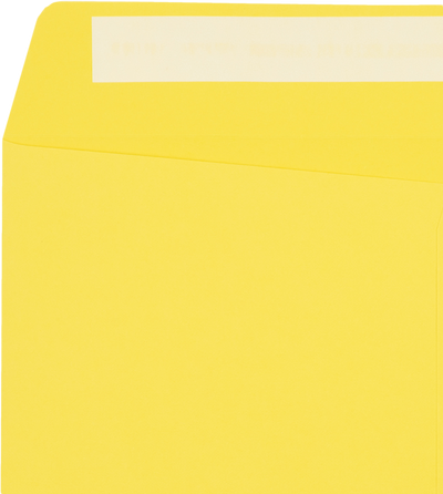 Citrus Yellow 32lb 10 x 13 Open End Envelopes with Peel & Seal