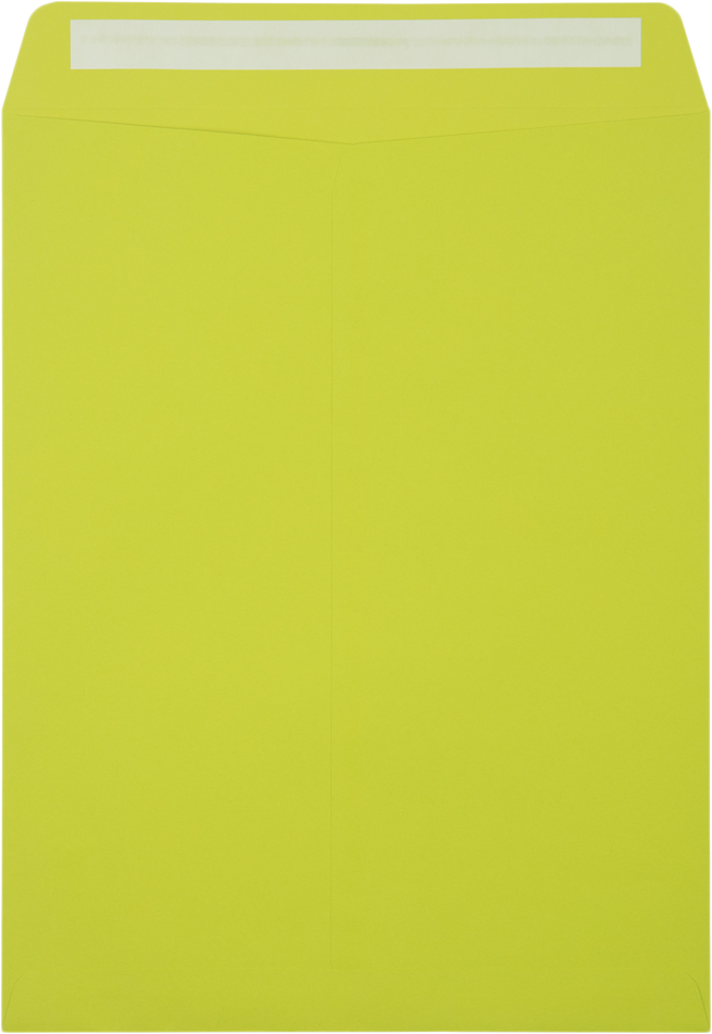 Wasabi Lime Green 32lb 10 x 13 Open End Envelopes with Peel & Seal