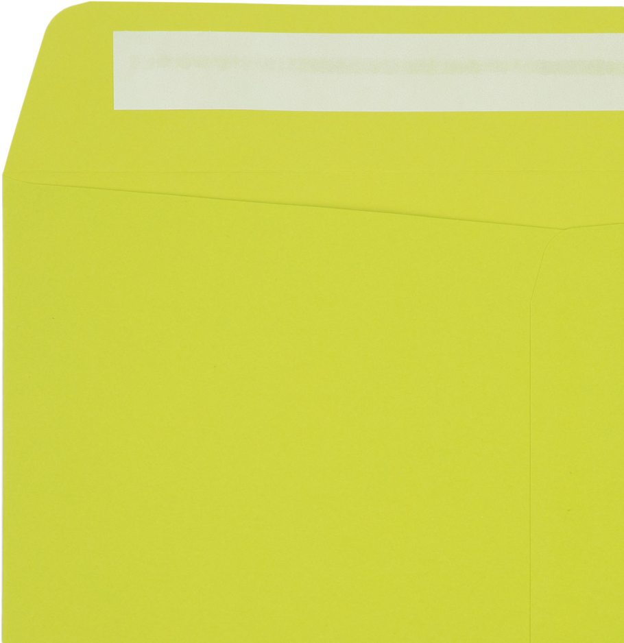 Wasabi Lime Green 32lb 10 x 13 Open End Envelopes with Peel & Seal