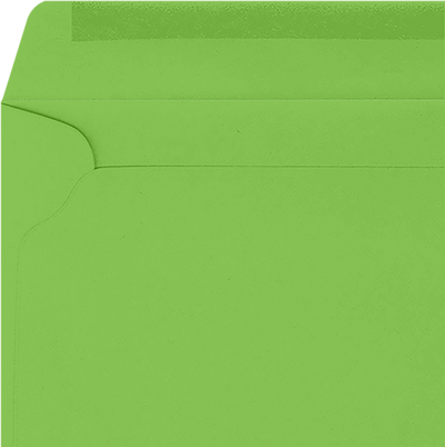 Lime Green 32lb 9 x 12 Booklet Envelopes