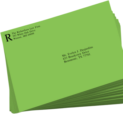 Lime Green 32lb 9 x 12 Booklet Envelopes