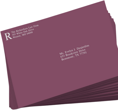Vintage Plum Purple 32lb 9 x 12 Booklet Envelopes