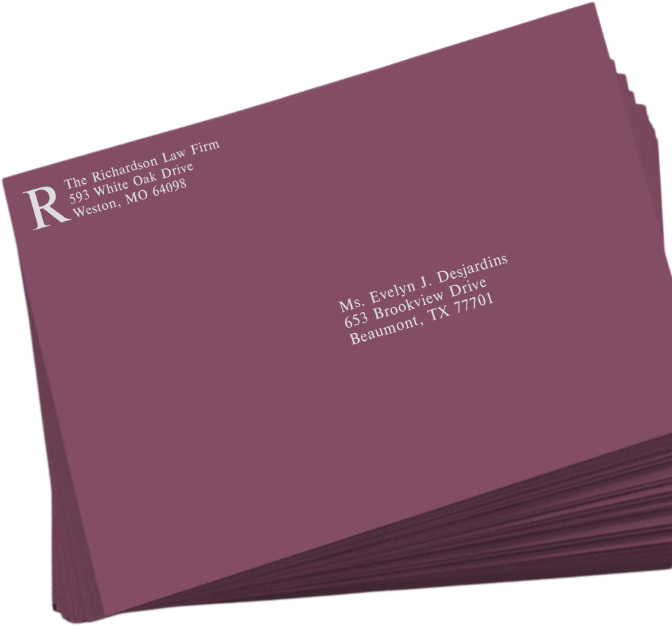 Vintage Plum Purple 32lb 9 x 12 Booklet Envelopes