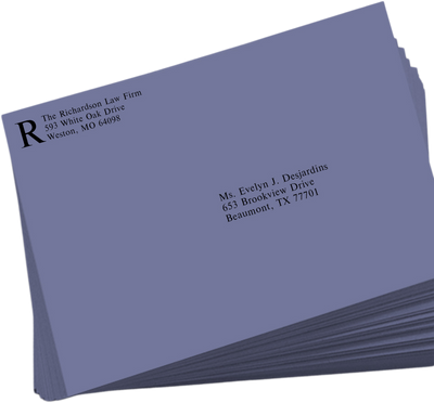 Wisteria Purple 32lb 9 x 12 Booklet Envelopes
