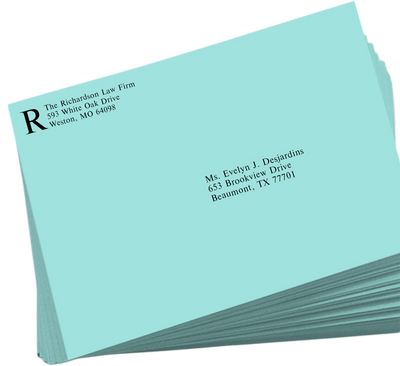 Seafoam Aqua Blue 32lb 9 x 12 Booklet Envelopes