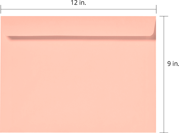 Blush Pink 32lb 9 x 12 Booklet Envelopes