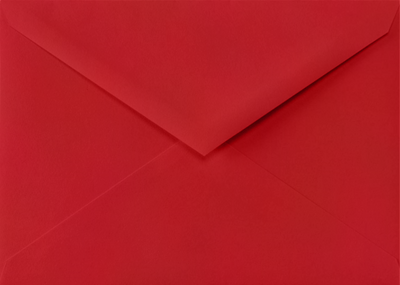 Red 32lb 4 Bar V Flap Envelopes (3 5/8 x 5 1/8)
