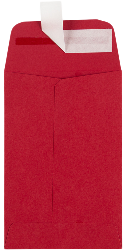 Red 32lb #4 Coin Envelopes (3 x 4 1/2)