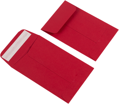 Red 32lb #4 Coin Envelopes (3 x 4 1/2)