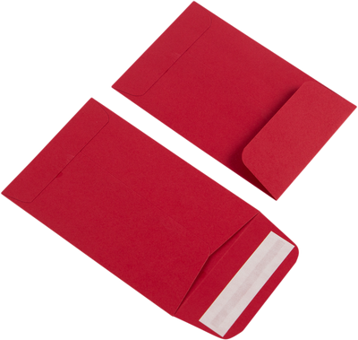 Red 32lb #4 Coin Envelopes (3 x 4 1/2)