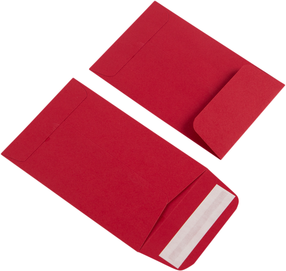 Red 32lb #4 Coin Envelopes (3 x 4 1/2)