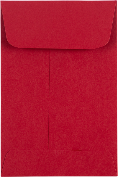Red 32lb #4 Coin Envelopes (3 x 4 1/2)