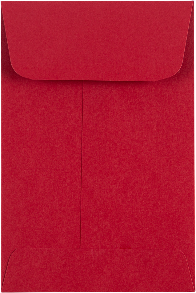 Red 32lb #4 Coin Envelopes (3 x 4 1/2)