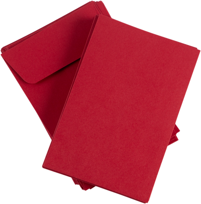 Red 32lb #4 Coin Envelopes (3 x 4 1/2)