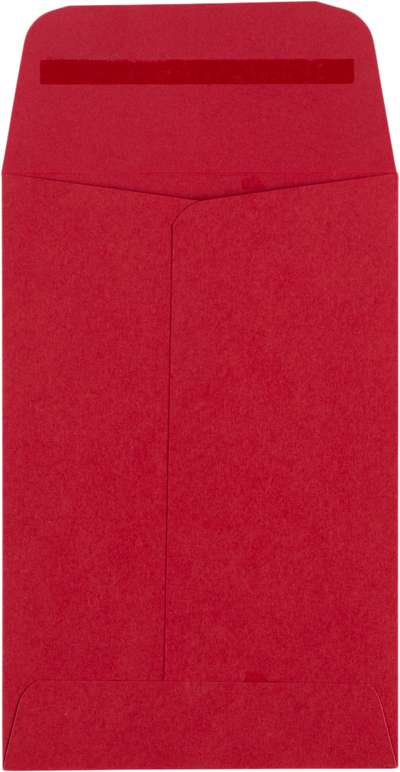 Red 32lb #4 Coin Envelopes (3 x 4 1/2)