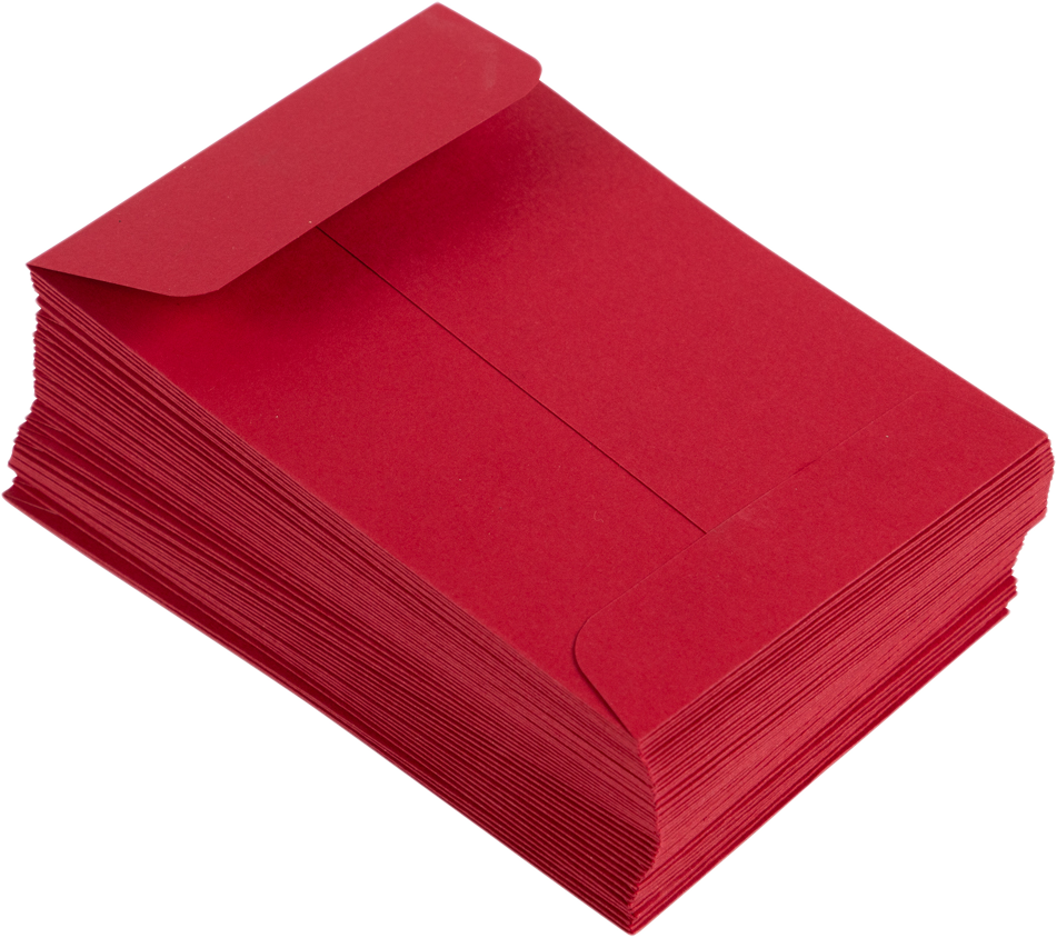 Red 32lb #4 Coin Envelopes (3 x 4 1/2)