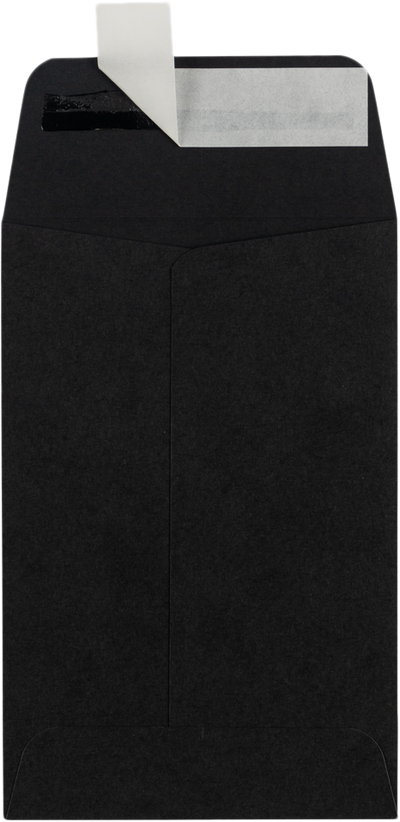 Smooth Midnight Black 32lb #4 Coin Envelopes (3 x 4 1/2)