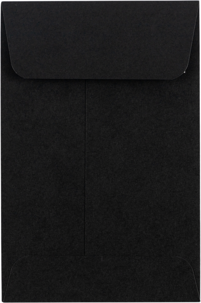 Smooth Midnight Black 32lb #4 Coin Envelopes (3 x 4 1/2)