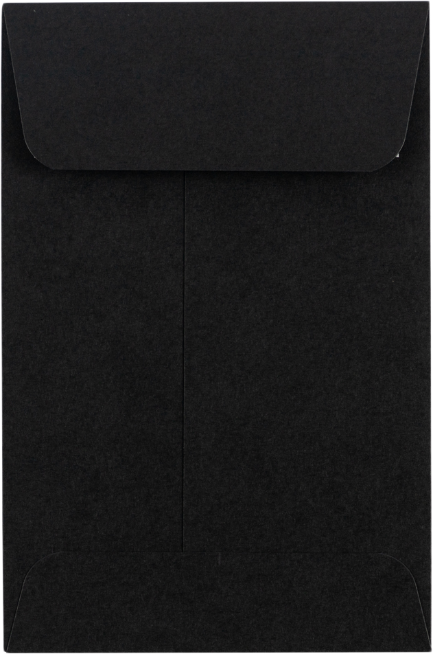Smooth Midnight Black 32lb #4 Coin Envelopes (3 x 4 1/2)