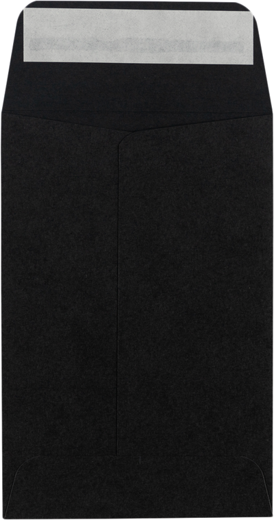 Smooth Midnight Black 32lb #4 Coin Envelopes (3 x 4 1/2)
