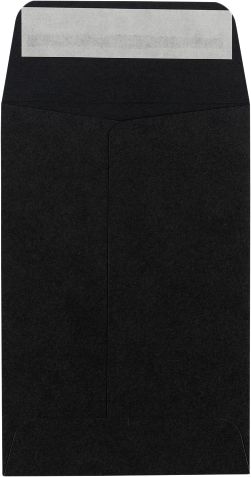 Smooth Midnight Black 32lb #4 Coin Envelopes (3 x 4 1/2)
