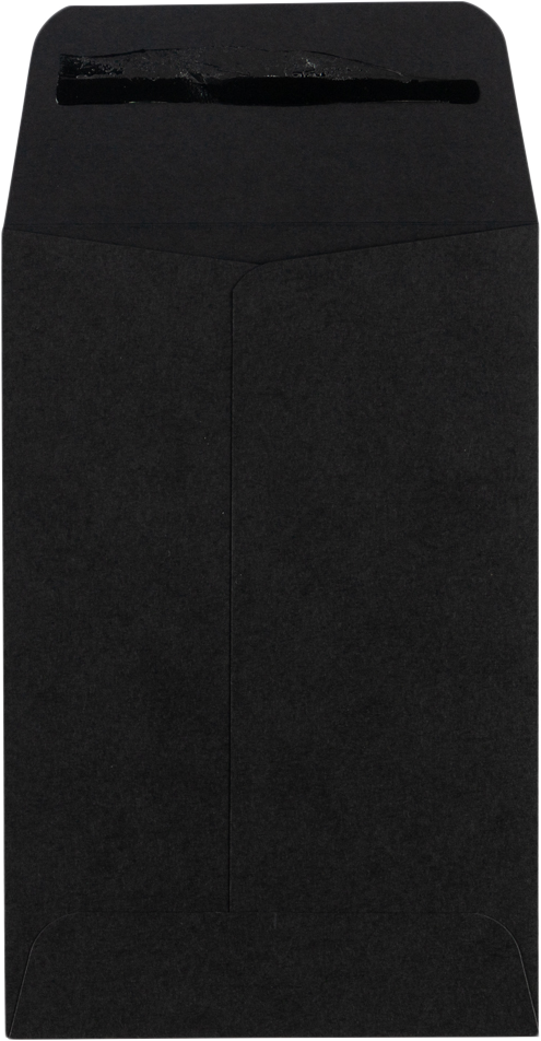Smooth Midnight Black 32lb #4 Coin Envelopes (3 x 4 1/2)