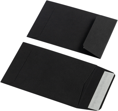 Smooth Midnight Black 32lb #4 Coin Envelopes (3 x 4 1/2)