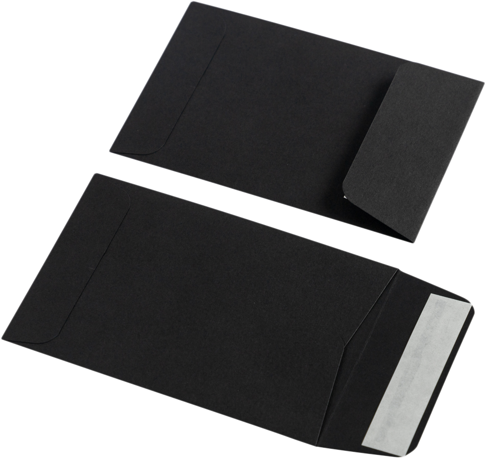 Smooth Midnight Black 32lb #4 Coin Envelopes (3 x 4 1/2)