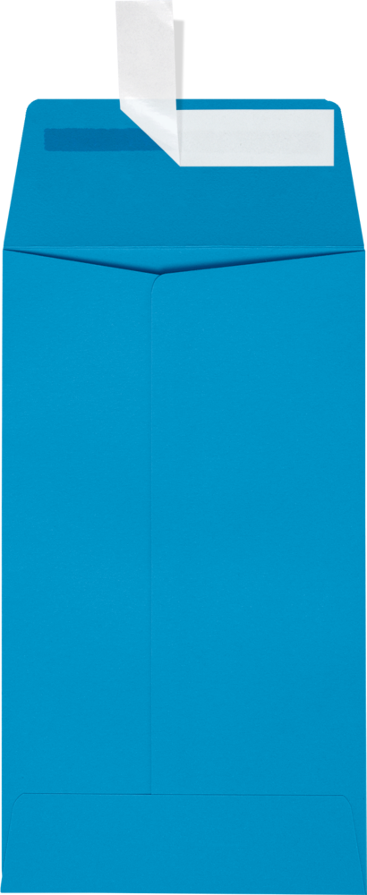 Pool Blue 32lb #5 1/2 Coin Envelopes (3 1/8 x 5 1/2) with Peel & Seal