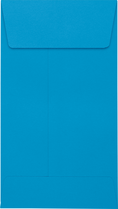 Pool Blue 32lb #5 1/2 Coin Envelopes (3 1/8 x 5 1/2) with Peel & Seal