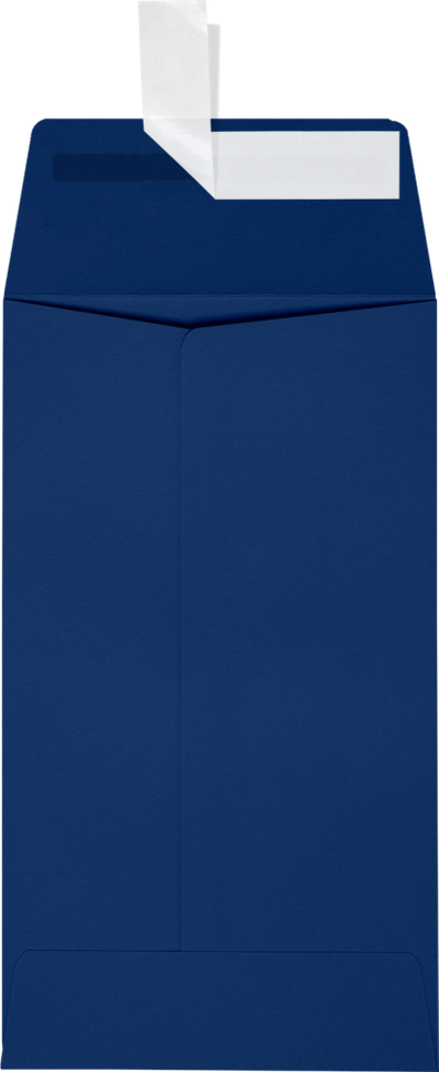 Navy Blue 32lb #5 1/2 Coin Envelopes (3 1/8 x 5 1/2) with Peel & Seal
