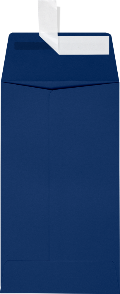 Navy Blue 32lb #5 1/2 Coin Envelopes (3 1/8 x 5 1/2) with Peel & Seal