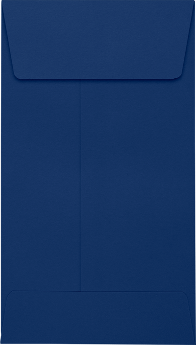 Navy Blue 32lb #5 1/2 Coin Envelopes (3 1/8 x 5 1/2) with Peel & Seal