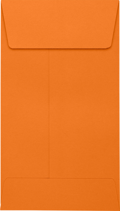 Mandarin Orange 32lb #5 1/2 Coin Envelopes (3 1/8 x 5 1/2) with Peel & Seal