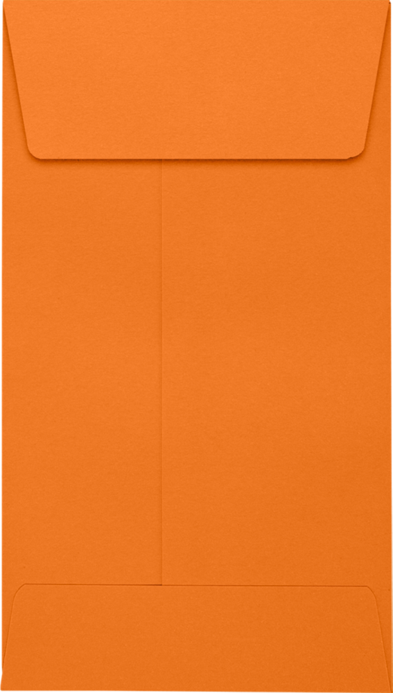 Mandarin Orange 32lb #5 1/2 Coin Envelopes (3 1/8 x 5 1/2) with Peel & Seal