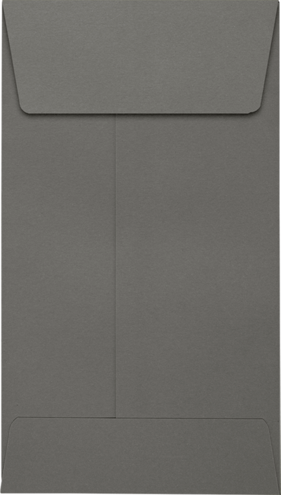 Dark Smoke Gray 32lb #5 1/2 Coin Envelopes (3 1/8 x 5 1/2) with Peel & Seal