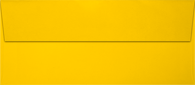 Sunflower Yellow 32lb #9 Slimline Square Flap Envelopes (3 7/8 x 8 7/8) with Peel & Seal