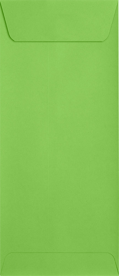 Lime Green 32lb #10 Policy Envelopes (4 1/8 x 9 1/2) with Peel & Seal