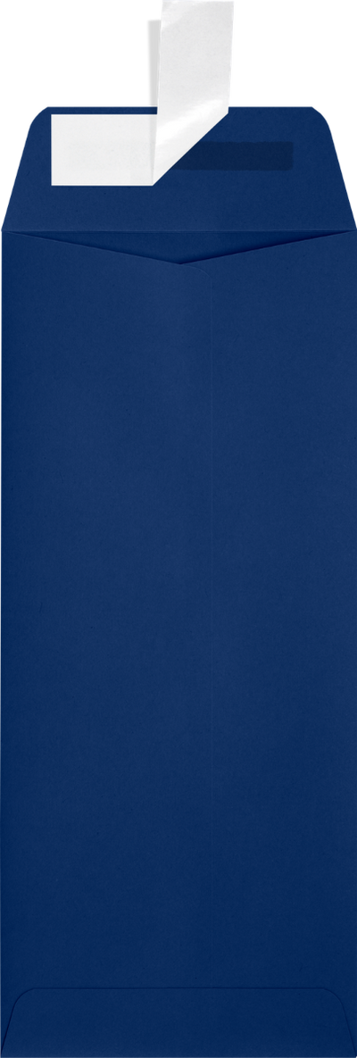 Navy Blue 32lb #10 Policy Envelopes (4 1/8 x 9 1/2) with Peel & Seal