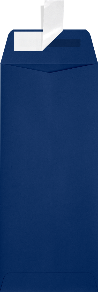Navy Blue 32lb #10 Policy Envelopes (4 1/8 x 9 1/2) with Peel & Seal
