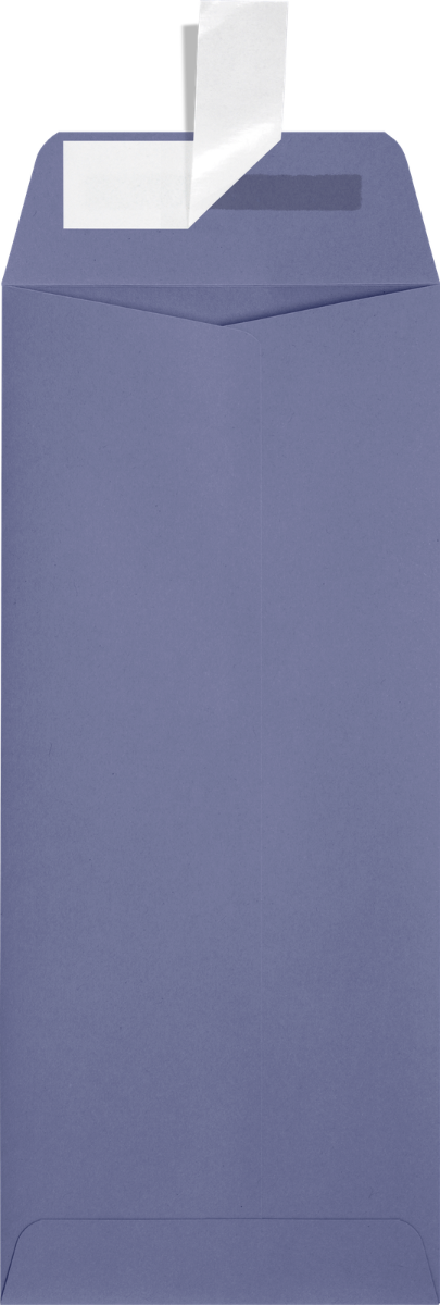 Wisteria Purple 32lb #10 Policy Envelopes (4 1/8 x 9 1/2) with Peel & Seal