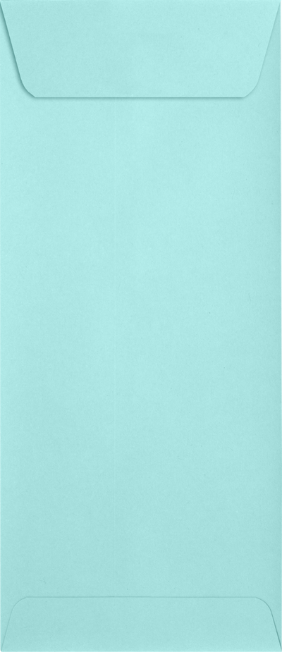 Seafoam Aqua Blue 32lb #10 Policy Envelopes (4 1/8 x 9 1/2) with Peel & Seal