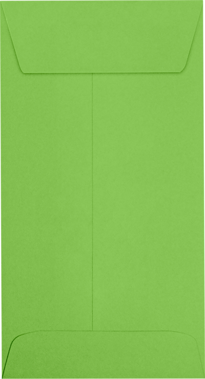 Lime Green 32lb #7 Coin Envelopes (3 1/2 x 6 1/2) with Peel & Seal